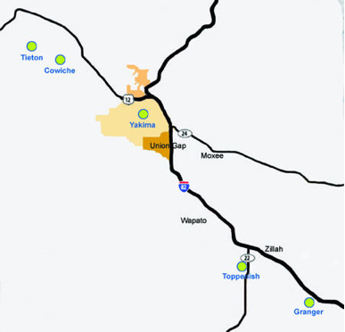 Yakima County Map